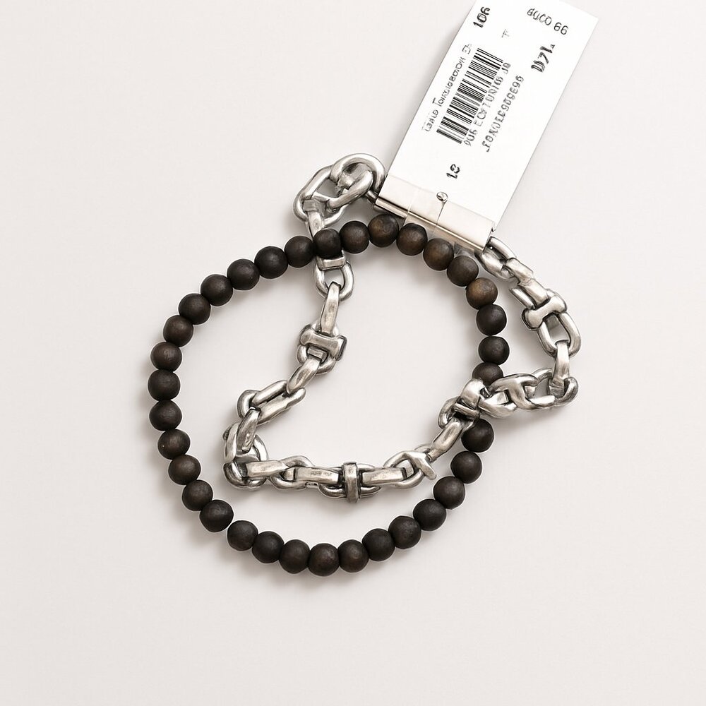 NWT Express Unisex Dual Bracelet Set – Link & Beaded Stretch